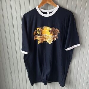 AMERICAN APPAREL Men’s Hawaii Island Beach Tee Shirt 100% Cotton XXL Brand New